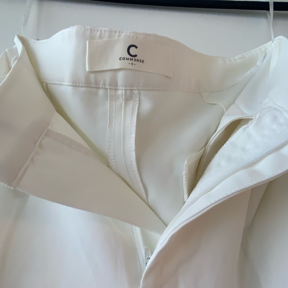 Commense Off-White Women's Trousers